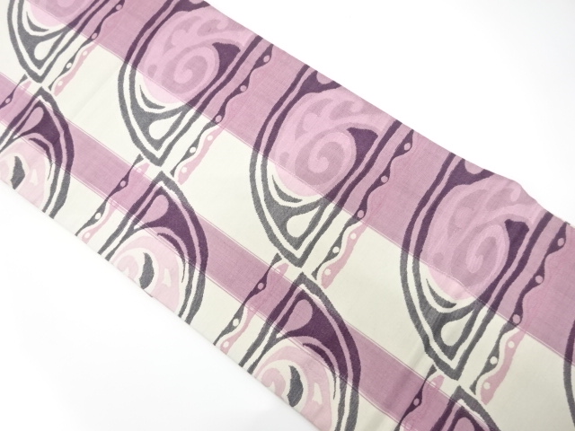 JAPANESE NAGOYA OBI / WOVEN ABSTRACT WAVE